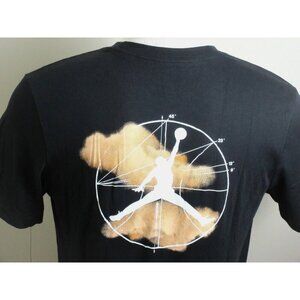 Nike Air Jordan Sport Men's Graphic Logo Short Sleeve Shirt Black White NWT